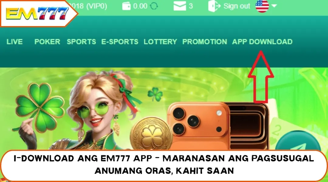 Download EM777 App - Experience Betting Anytime Anywhere