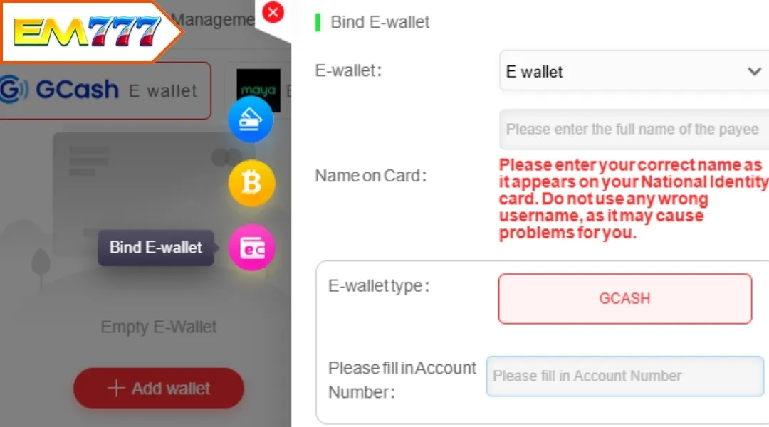 GCash - EM777 withdrawal method applied by many people
