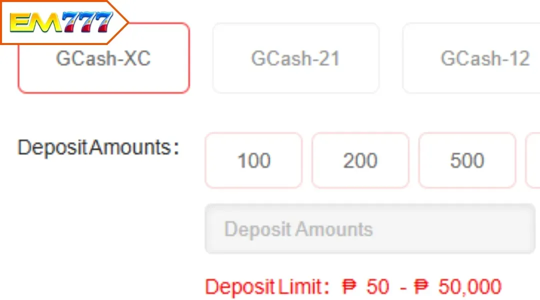 EM777 Deposit with just 4 simple steps