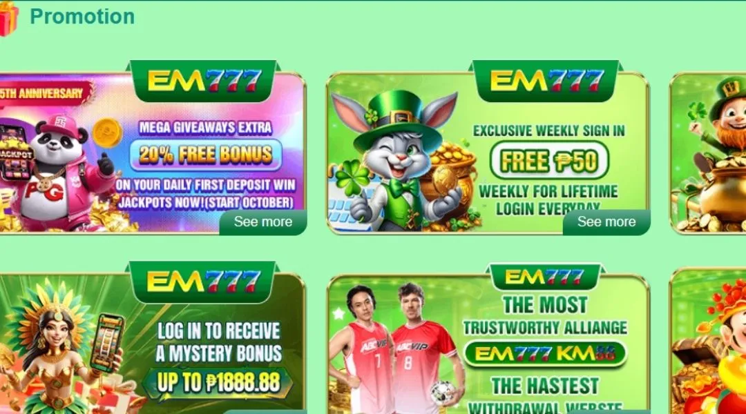 Regulations on promotion programs are clear at EM777